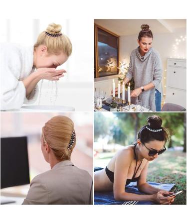 4PCS Rhinestone Hair Comb Set - Non-slip Hair Clips for Women and Girls - Buy Online on GoSupps.com