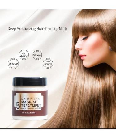 Vikada Nourishing Magical Treatment Hair Mask - 5 Seconds To Restore Soft Hair Cream Keratin Deep Conditioner Hair Mask for Dry Damaged Hair and Growth (1 piece) - Buy Online on GoSupps.com