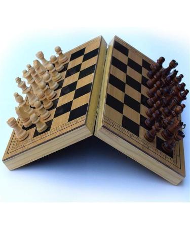 Set L/S Size Foldable Wooden with Magnetic Checkerboard Teaching Book Free for Kids/Children Adults (Color : Wood Size : S) (Wood Small) - Buy Online on GoSupps.com