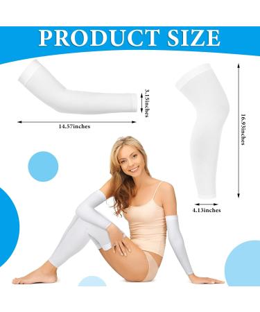 Panitay Eczema Arm & Leg Sleeves - 6 Set for Itch Relief UV Protection & Wet Wrap Therapy (Adult - Buy Online on GoSupps.com