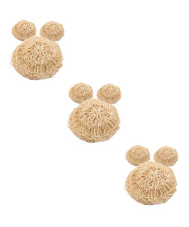 Angoily 9 Pcs Cleaning Bath Ball Bath Sponges for Shower Bath Scrubber Shower Brush Backbody Scrubber Exfoliating Loofah Pad Body Loofah Sponge African Net Sponge Sisal Shower Wipe