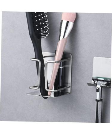 Beaupretty Stainless Steel Razor Wall Holder - Durable Electric Shaver & Toothpaste Organizer - 2-Pack Inox Wall Bracket - Buy Online on GoSupps.com