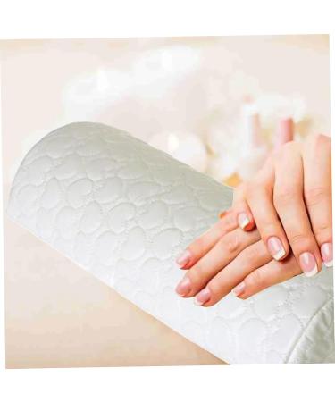 Nail Arm Rest Nail Cushion Hand Rest Washable PU Leather Manicure Hand Rest Cushion for Nails Art Salon and Home DIY Nail Decor White Hand Rest Pillow - Buy Online on GoSupps.com