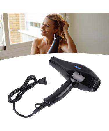 Hair Dryer Negative Ionic Hair Dryer Quick Drying Low Noise Hair Blow Dryer for Home Use Black US Plug 110V - Buy Online on GoSupps.com