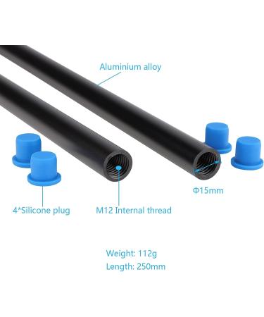 LEFTFOTO 15mm Rods 10 Inch (250mm) Aluminum Alloy Rods (2PCS) for Shoulder Rig Support System | Matte Box Compatible - Buy Online on GoSupps.com