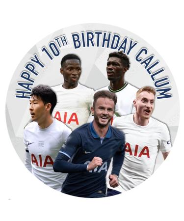 Tottenham Spurs Edible Cake Topper 7.5 inches Football (Icing Sheet)