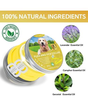 YOTANGO Dog Collar Repellent 2-Pack Dog Collar Repellency Slow Release Pleasant Aroma Waterproof - Yellow - Buy Online on GoSupps.com
