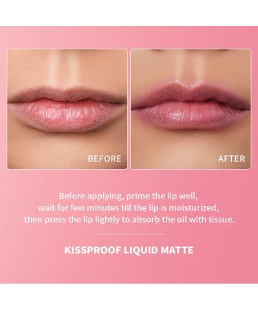 Oulac Purple Matte Liquid Lipstick - Long Lasting Lip Gloss | Vegan & Cruelty-Free | Deep Violet Lip Tint Stain with Vitamin E & Rose Oil | Waterproof Formula - M15 Butterfly Kiss - Buy Online on GoSupps.com