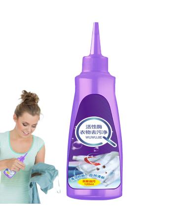 Clothes Stain Remover - Red Stain Remover - 120ml Wash Stain Remover for Clothes Messy Eater Stain Treater Oil Remover Instant Stain Rescue Stain Remover