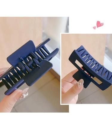 Large Rectangle Claw Hair Clips Set for Women - Matte Neutral Preppy Hair Accessories for Thick & Thin Hair - Strong Hold Nonslip Design (Multicolor-07, 8 Pcs) - Buy Online on GoSupps.com