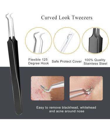 Boxoyx Pimple Popper Tool Kit - 6Pcs Blackhead Remover Comedone Extractor Set with Metal Case - Buy Online on GoSupps.com