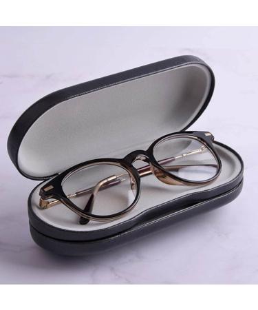 Fenteer Dual Glasses Case - Hard Contact Lens Box in Black and White | Stylish Durable Storage for Glasses & Contacts - Buy Online on GoSupps.com