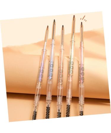 Baluue 5pcs Pencils with Eyebrow Pencil Hair Double Bun Eyebrow Pens Eyebrow Makeup Pencils Paste - Buy Online on GoSupps.com