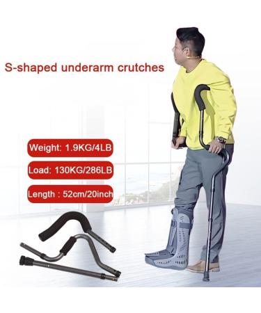 Adult Crutches Crutches Aluminum Height Adjustable Medical Crutches Walking Crutches Portable Folding Crutches Rehabilitation Training Convenient Lucky Star Selfless dedication - Buy Online on GoSupps.com