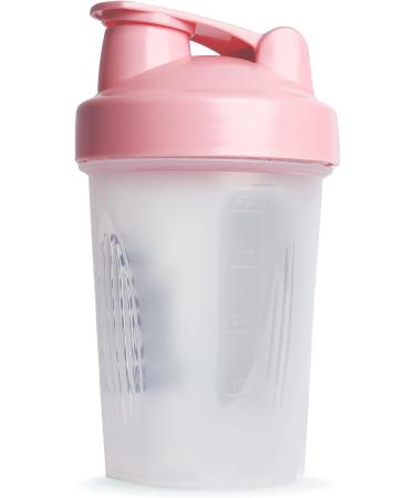 Free Soul Protein Shaker Bottle 400ml with Mixball - Pink - BPA Free - Mini Water Bottle for Protein Shakes - Small & Easy to Grip & Temperature Safe - Buy Online on GoSupps.com