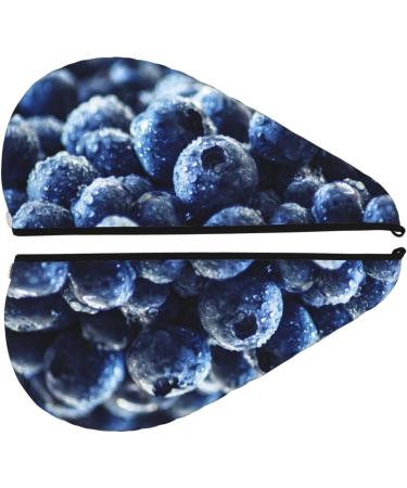 Buy Blueberry Microfiber Hair Towel - Soft Super Absorbent Wrap for Women | Quick Dry Coral Velvet for Long Curly & Thick Hair - Buy Online on GoSupps.com