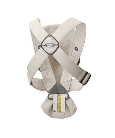 Buy BabyBj rn Baby Carrier Mini - 3D Jersey in Light Beige | Comfortable & Compact Baby Carrier for International Shipping - Buy Online on GoSupps.com