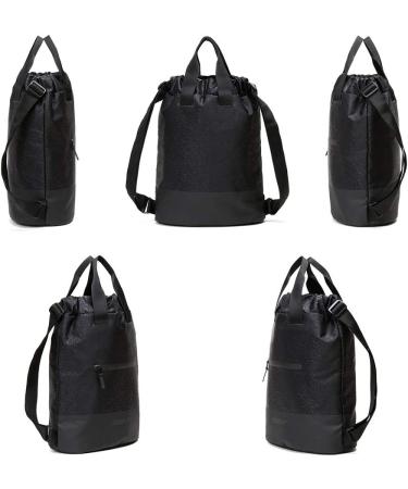 Vooray 23L Ultra-Durable Flex Cinch Gym Drawstring Backpack - Women's Black Foil Sackpack - Buy Online on GoSupps.com