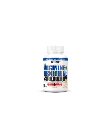 Weider arginine + ornithin 4000 L-arginine capsules highly dose amino acids complex with L-ornithine pre-workout capsules training booster nutrients for blood circulation 180 capsules - Buy Online on GoSupps.com