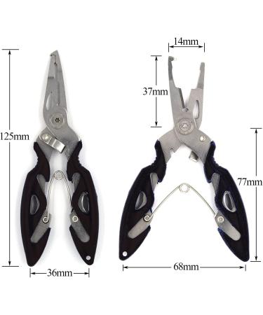 Fishing Stainless Steel Split Rings 201pcs Pack with Plier Set - Saltwater Fishing Plier Tool Kit for Lure Connectors | 5 Sizes | High Tensile Force - Buy Online on GoSupps.com