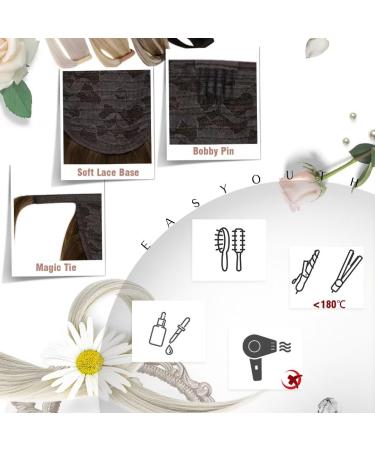 Easyouth Real Hair Extensions - Darkest Brown Ponytail & Braid 18 Inch Remy Hair 80g #2 - Premium Quality - Buy Online on GoSupps.com