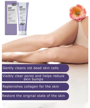 KP Bump Eraser Body Scrub - Plant-Based Exfoliating Treatment for Keratosis Pilaris & Strawberry Legs - Buy Online on GoSupps.com