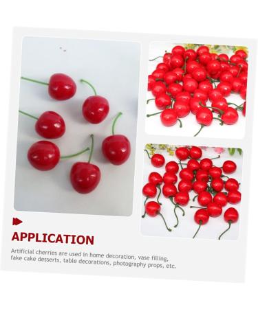 Cabilock 250 Pcs False Cherry Kids Toys Home Decor Fake Fruit Simulated Cherry Decor Fake Cherry Photo Prop for Decor Cherry Desktop Adornment Cherry Ornament Household Child Cherries Foam Redx5pcs 3x3cmx5pcs - Buy Online on GoSupps.com