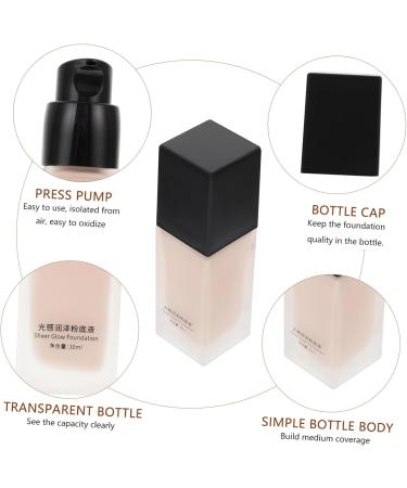 Gogogmee Liquid Foundation Concealer Liquid Makeup Foundation Fluid Waterproof Foundation Black Glass - Buy Online on GoSupps.com