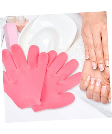 Beavorty 2 Pairs Moisturizing Gloves Lotion Mittens Gloves for Dry Hand Dry Hand Gloves Hand Gloves Moisturizing Overnight Silicone Gloves Pink Heel Miss Moisturizing Socks - Buy Online on GoSupps.com