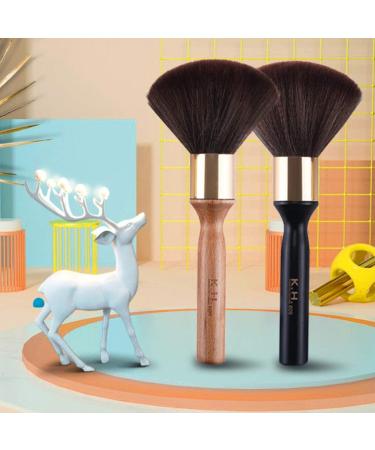 1pc Cleaning Brush Face Powder Badger Brush Accessories Hair Cutting Brush Short Beard Brush Badger Shaving Brush Hair Sweep Brush Men Suits Neck Nylon Brush Solid Wood Man - Buy Online on GoSupps.com