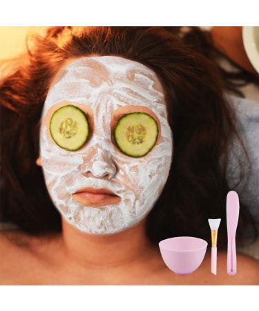 Sonku Face Mask Mixing Bowl Set - DIY Facial Mask Tool Kit with Brush, Spatula, Measuring Spoons, Cup, Sponge, Makeup Headband - Pink - Buy Online on GoSupps.com