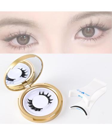Lcerostma Magnetic Eyelashes Lcerostma Magnetic Lashes Magnetic Lashes Quick Safe Reusable Magnetic Eyelashes 3D Natural Look False Lashes False Eyelashes No Glue (C)
