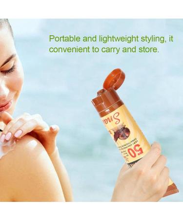 50g SPF 50 Moisturizing Sun Cream for Face & Body - Collagen & Snail Extract - Daily Sunscreen Serum for Women & Men - Buy Online on GoSupps.com