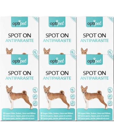 Optipet Spot On for dogs 36x1.5ml pipettes highly effective up to 144 weeks against mites fleas ticks lice