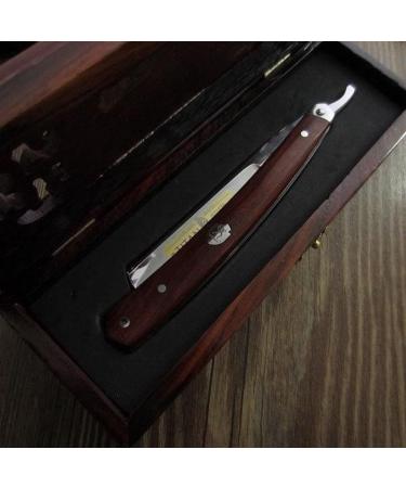Titan Vintage Straight Razor - Classic Foldable Beard & Mustache Shaver - Manual Thin Eyebrow Knife for Men - Premium Barber Grooming Tool - Buy Online on GoSupps.com