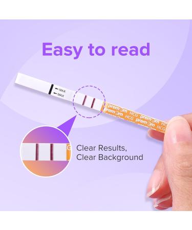 Premom Pregnancy Test Strips - Early Detection Kit (50 Count) | Powered by Premom Ovulation Predictor APP - Buy Online on GoSupps.com