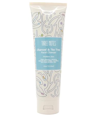Three Notes Charcoal and Tea Tree Facial Cleanser