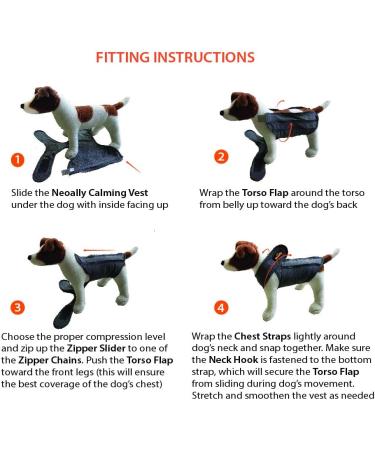 Neoally Dog Angst Jacket - Calming Soldering Jacket for Medium Dogs | 3-Stage Adjustable Compression & Full Torso Coverage - Buy Online on GoSupps.com