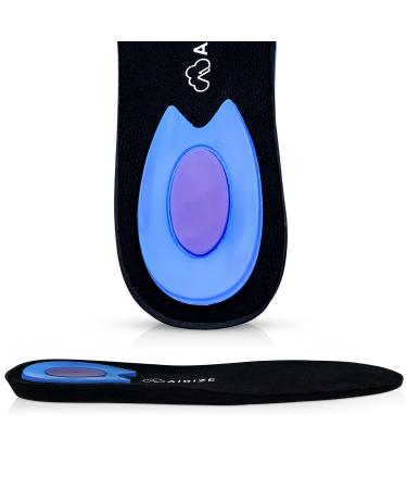 Height Increase Insoles for Men Shoe Inserts to Make You Taller Reduced Midsole Thickness Wide Heel Anti-Squeak Materials (Airize Achilles Tendonitis Heel Lift)