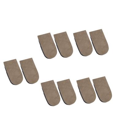NOLITOY 5 Pairs Inner Heightening Half Pad Breathable Heel Insole Heightened Tools Convenient Heel Pads Heightened Pad Heel Insert Lift Shoes Eva Men and Women Portable Rubber Supplies