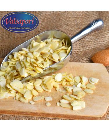 HOME LINE Valsapori - Raw Roasted Almonds - 500g Pack - Origin: Sicily | Raw unroasted Italian almonds - Peeled almond flakes - Dried fruit snack - Rich in fiber and vitamins - Buy Online on GoSupps.com