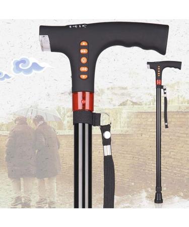Old Man Crutches Four feet Multi-Function with Lights Non-Slip Telescopic Walking Stick Elderly Smart Cane Radio Crutches Hello Independence - Buy Online on GoSupps.com
