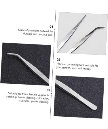 JOJOFUNY 12 STK Succulent Bonsai Tweezers - Reptile & Aquarium Accessories - Pink Steel Food Tweezers for Cactus & Grass Garden - 16x1.5cm - Buy Online on GoSupps.com