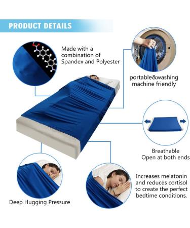 Sensory Compression Blanket Bed Sheet for Kids | Ages 5+ | Double Size - Promotes Better Sleep and Relaxation - Buy Online on GoSupps.com
