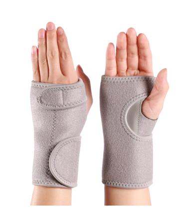 Wrist Splint for Carpal Tunnel Provide Wrist Supports Brace for Joint Pain Arthritis Tendonitis Adjustable Strap Hand Support Stabilizer for Fractures Sprains Relieve Pain Promote recovery Right Hand Grey