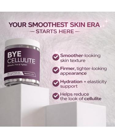 Bye Cellulite Remover for Legs & Body - Anti Cellulite Capsules with Hydrolyzed Collagen - Skin Smoothing Cellulite Treatment Supplement - Support Smooth Skin & Reduce Cellulite - 90 Count - Buy Online on GoSupps.com