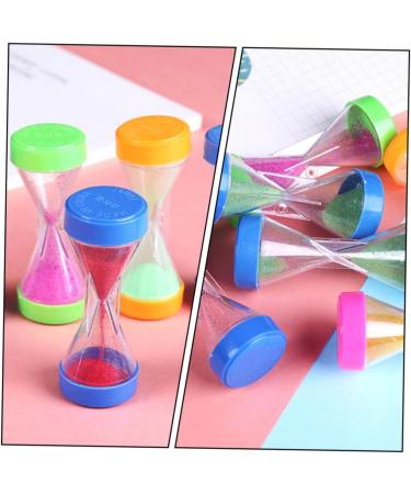 Bestonzon 120 PTH Mini Sand Clock - Miniature Hourglass Countdown Timer for Kitchen Office & School - 6 Colorful Pieces (6.7x2.8cm) - Buy Online on GoSupps.com