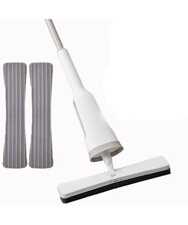 Easy Squeeze Butterfly Mop Lazy Person'S Self-Washing Flat Mop Self-Wash & Squeeze Dry Flat Mop Imitation Hand Twist Quick Dry Mop For Floor Cleaning With 2pcs Reusable Replacement Mop Pads Set