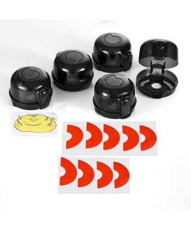 Stove Knob Covers Child Safety - Pack of 6 | Double-Key Locks Gas Stove Knob Covers | Oven Stove Baby Proof Knobs for Gas Range | Kitchen Childproof Universal Design - Buy Online on GoSupps.com