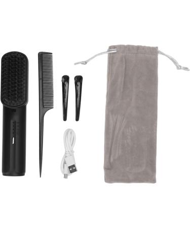 Buy Gernie Hair Straightening Brush - Portable Rechargeable Comb for Fur Hair | Best Hair Straightener (Black) - International Shipping - Buy Online on GoSupps.com